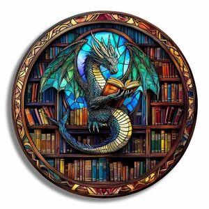 Stained Glass Dragon - Jigsaw Puzzle
Size A5 66 pieces